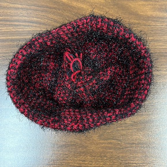 Garnet & Black Pom Pom Stocking Cap - Picture 2 of 5